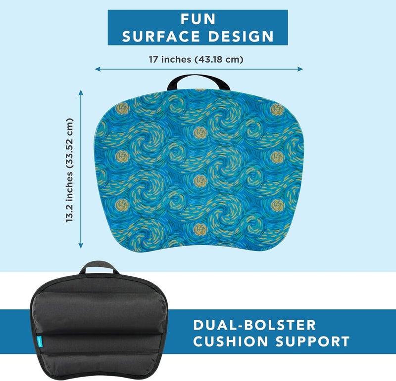 LapGear MyStyle Portable Lap Desk with Cushion - Starry Blue - Fits up to 15.6 Inch Laptops - Style No. 45339 - Image 5